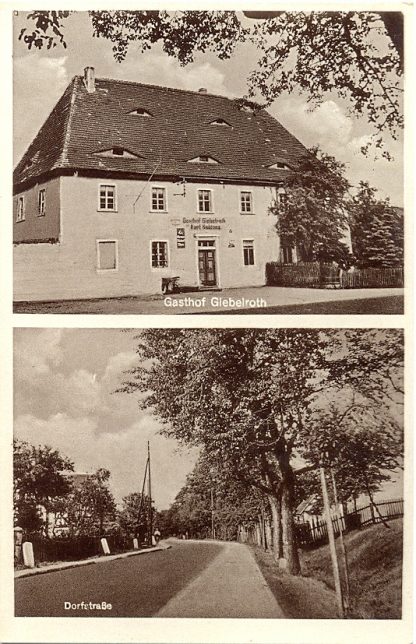 Gasthof Giebelroth, Kreis Zeitz, ca. 40er/50er Jahre