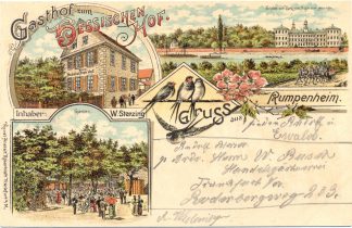 Offenbach - Rumpenheim, Farb-Litho, 1899