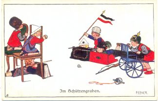 Kinder, Kriegsspiel, 1. WK, sign. Pauli Ebner