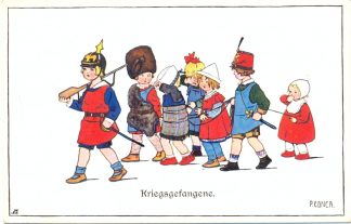 Kinder, 1. WK, "Kriegsgefangene", sign. Pauli Ebner