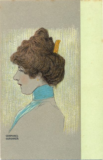 Portrait einer Wiener Dame, sign. Raphael Kirchner, um 1900/10