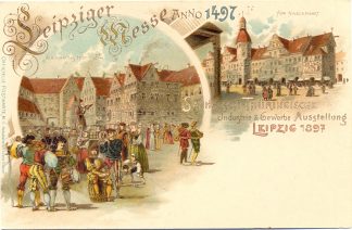 Leipzig, Sächs.-Thüring. Ausstellung, Farb-Litho, 1897