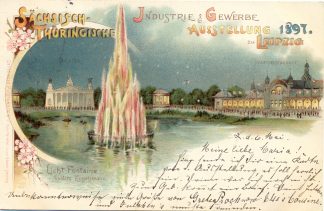 Leipzig, Sächs.-Thüring. Ausstellung, Farb-Litho, 1897