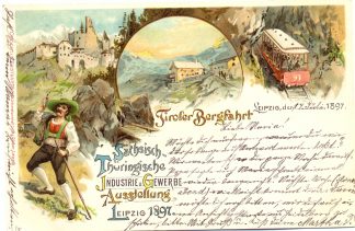 Leipzig, Sächs.-Thüring. Ausstellung, Tiroler Bergfahrt, Farb-Li
