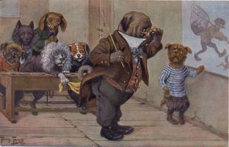 Hunde, Hundeschule, Dackel, sign. Arthur Thiele