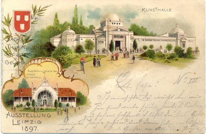 Leipzig, Sächs.-Thüring. Ausstellung, Farb-Litho, 1897