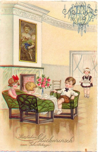 Geburtstag, Kinder im Hotel, 1933