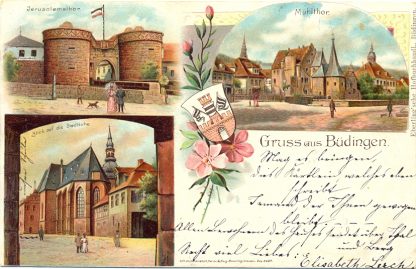 Büdingen, Farb-Litho, 1898