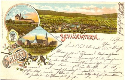 Schlüchtern, Farb-Litho, 1903