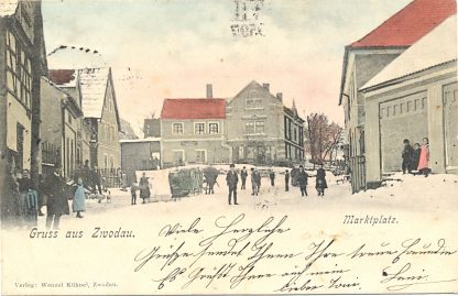 Zwodau b. Falkenau, Marktplatz, 1905