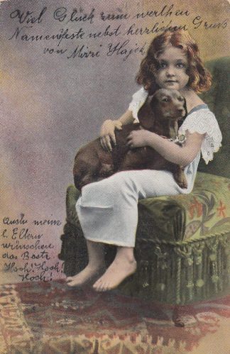 Mädchen mit Dackel, 1905