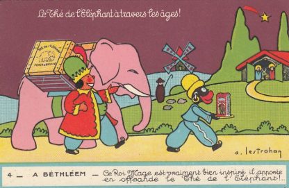 Elefant, Tee-Werbung "LE THE DE L'ELEPHANT", um 1920/30