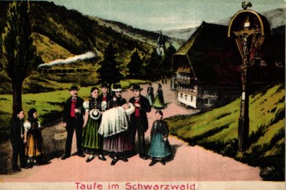 Schwarzwald, Taufe im Schwarzwald, Prägekarte