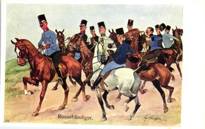 Militär, Soldaten, Reiter, sign. Schönpflug, um 1910/15