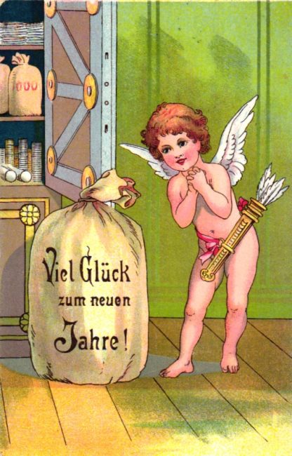 Neujahr, Engel, Amor, 1908