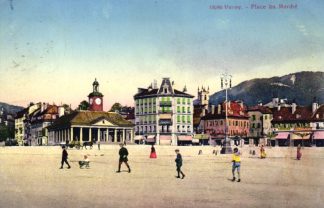 Schweiz, Vevey, Place du Marché, 1919