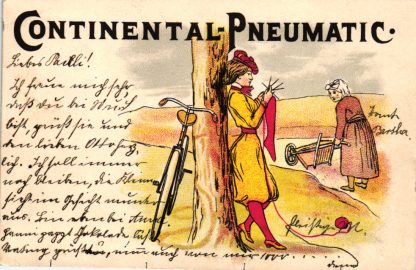 Fahrrad, Radfahrerin, Continental Pneumatic, 1901