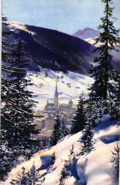 Schweiz, Davos, Winterlandschaft, um 1910/20