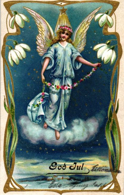 Weihnachten, Engel, Farb-Litho, um 1905/10