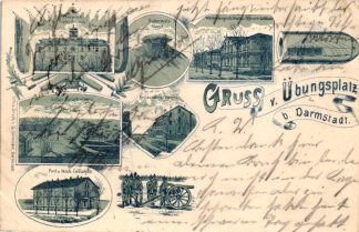 Darmstadt, Gruss vom Übungsplatz, 1901