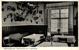 Ilbeshausen / Hochwaldhausen, Gasthaus "Zum Felsenmeer", Jagdzimmer, 1959