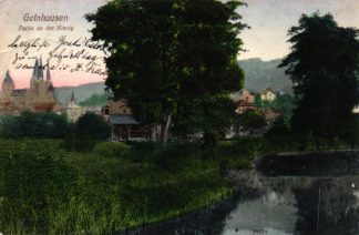 Gelnhausen, Partie an der Kinzig, um 1905/10