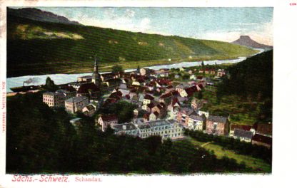 Schandau, Sächs. Schweiz, Gesamtansicht, um 1910