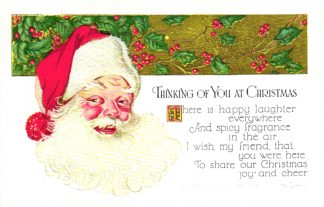 Weihnachten, Weihnachtsmann, Prägekarte, um 1900/10