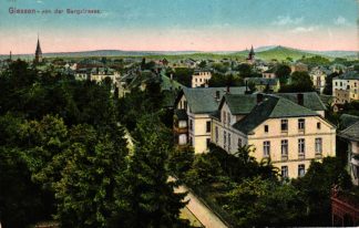 Giessen, Blick von der Bergstrasse, Feldpost 1914