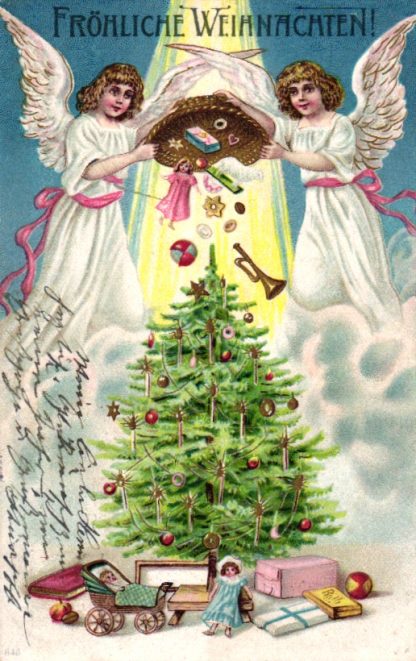 Weihnachten, Engel, Christbaum, Spielzeug, 1905