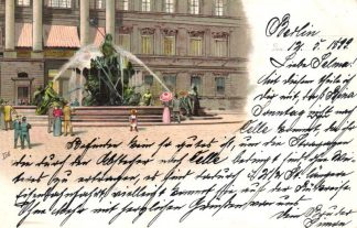 Berlin, Farb-Litho, 1899 nach Celle versandt