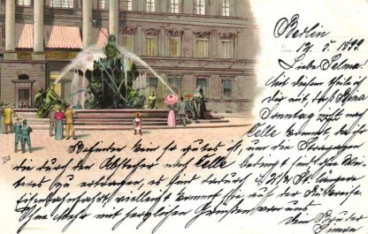 Berlin, Farb-Litho, 1899 nach Celle versandt
