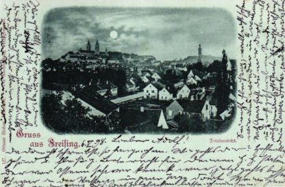 Freising, Mondschein-AK, 1898