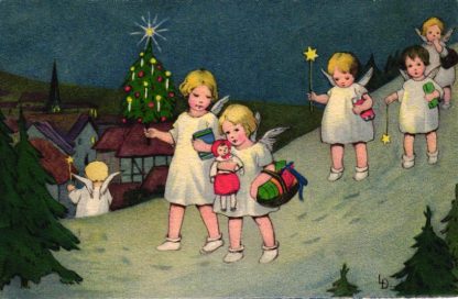 Weihnachten, Engel, sign. Lia Döring, 1924