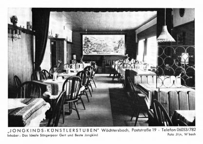 Wächtersbach, "Jongkinds Künstlerstuben", Poststraße