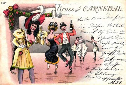 Karneval, Farb-Litho, um 1900/05