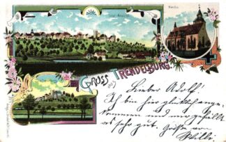 Trendelburg, Farb-Litho, 1901 von Trendelburg nach Kassel (Cassel) versandt